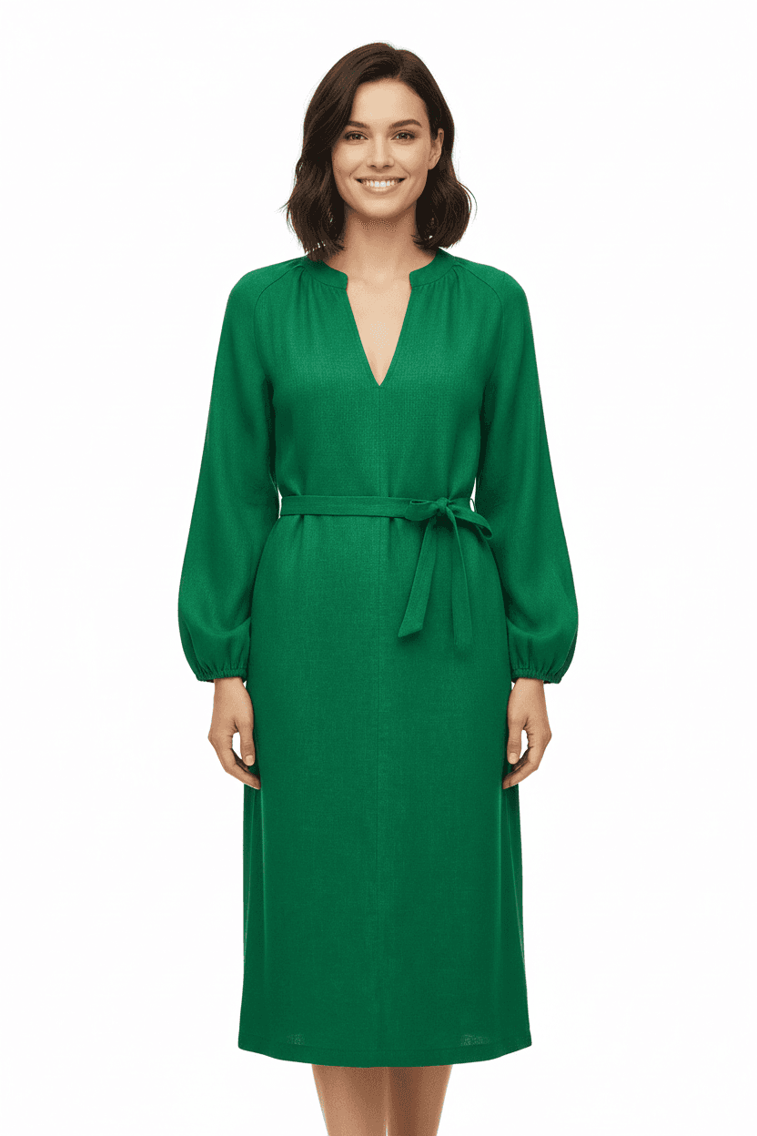 Женское изумрудное шелковое платье: вечерняя роскошь и безупречная элегантность