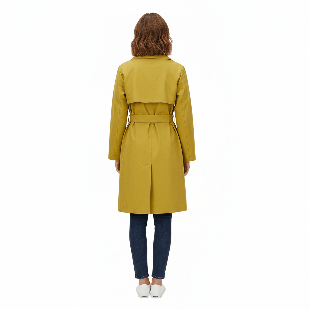 "Солнечный" тренч женский – Классический весенний плащ для яркого образа. Элегантный и стильный тренчкот на весну и осень.